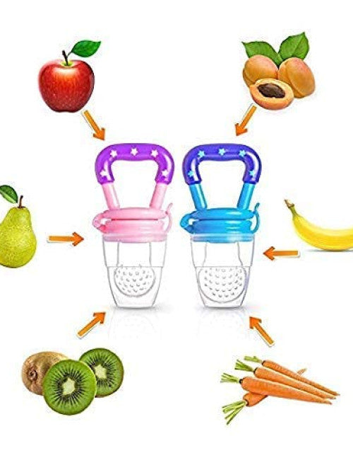 BPA-Free Silicone Fruit Pacifiers For Baby (Pack of 2)
